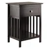 Winsome Wood Marcel Accent Table In Coffee Finish