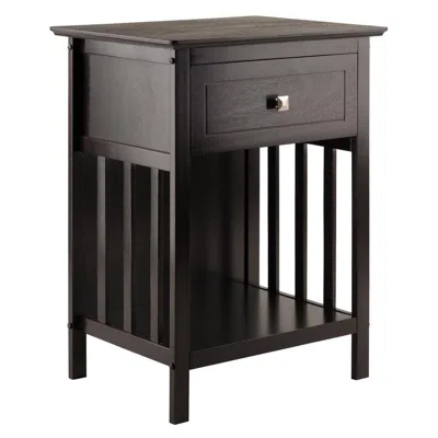Winsome Wood Marcel Accent Table In Coffee Finish