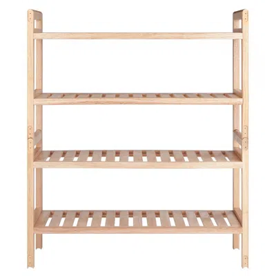 Winsome Wood Mercury 2-pc Stackable Shoe Rack Set In Neutral