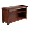 Winsome Wood Milan Bench With Storage Shelf