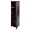 Winsome Wood Milan Storage Shelf Or Bookcase 5-tier, Tall
