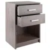 Winsome Wood Molina Accent Table Ash Gray Finish