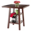 Winsome Wood Orlando High Table W/ 2 Shelves