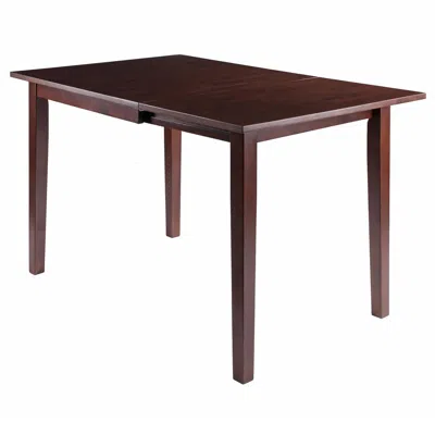 Winsome Wood Perrone Drop Leaf Dining Table Walnut Finish
