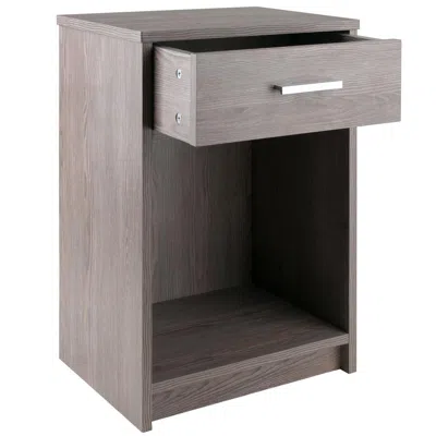Winsome Wood Rennick Accent Table Ash Gray Finish