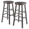 Winsome Wood Shelby 2-pc Swivel Seat Counter Stool Set, Oyster Gray