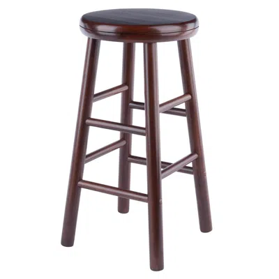 Winsome Wood Shelby 2-pc Swivel Seat Counter Stool Set, Walnut