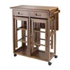 Winsome Wood Suzanne 3-pc Space Saver Set Teak In Brown