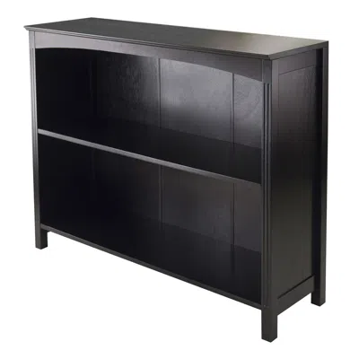 Winsome Wood Terrace Storage Shelf 3-tier 37" Wide In Espresso In Black