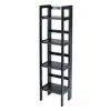 Winsome Wood Terry Folding Bookcase Black
