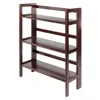Winsome Wood Terry Folding Bookcase Walnut
