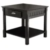 Winsome Wood Timber End Table With One Drawer And Shelf