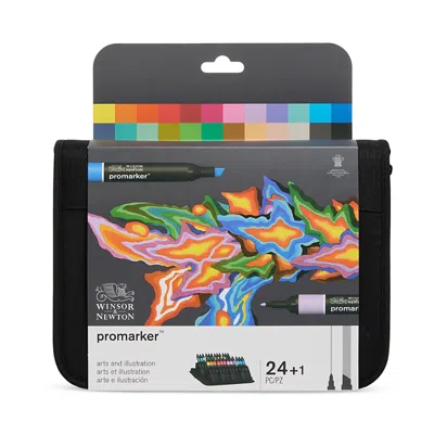Winsor & Newton 24 Piece Promarker Wallet Set In Multi