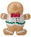 Winterberry Gingerbread Man Cookie Jar In Multi