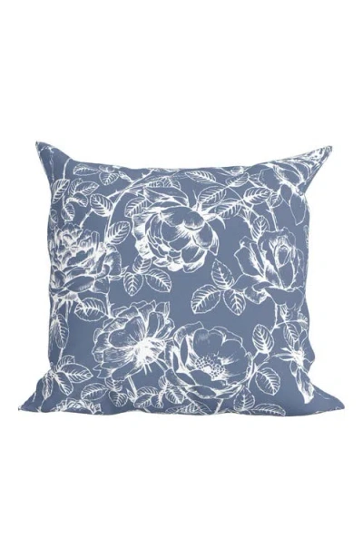 Winterborne Decor Williamsburg Blue Floral Pillow