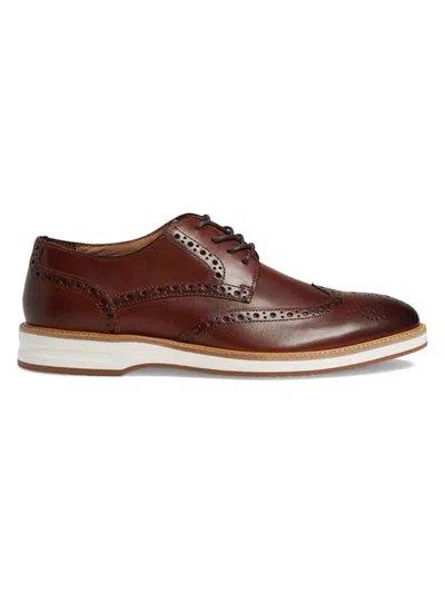 Winthrop Men's The Pelton Wingtip Oxford Brogues In Brandy