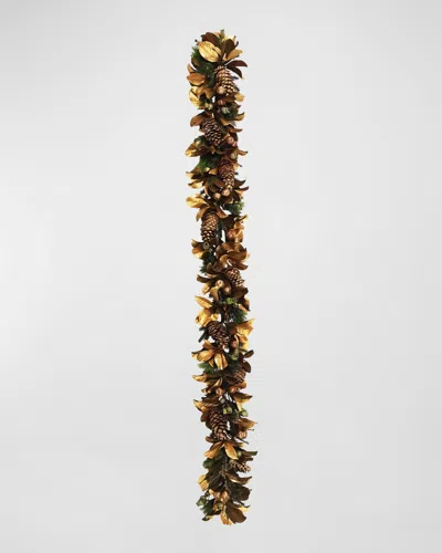 Winward Home 108" Deluxe Golden Holiday Garland In Multi