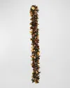 Winward Home 108" Deluxe Golden Holiday Garland In Gold/green