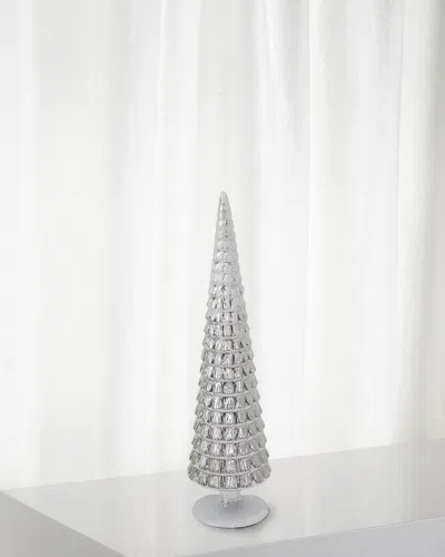 Winward Home 24" Tree Topiary On Stand Christmas Decoration In White