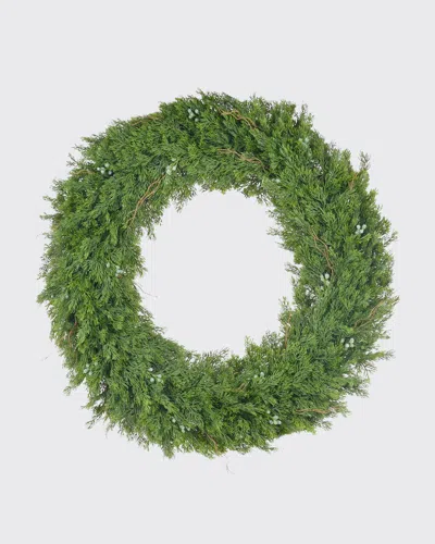 Winward Home 30" Mixed Berry & Pine Wreath In Green