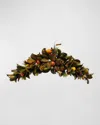Winward Home 45" Magnolia Leaf And Fruit Garland In Multicolor