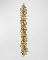 Winward Home 60" Holly Leaf With Pod Garland In Gold