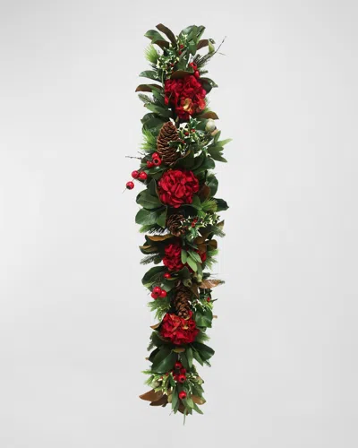 Winward Home 60" Hydrangea Christmas Garland In Multi