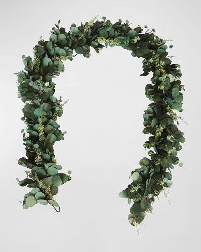 Winward Home 9' Deluxe Eucalyptus Garland In Green