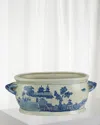 Winward Home Blue & White Ceramic Pot