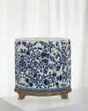 Winward Home Blue And White High Box