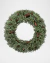 Winward Home Blue Point Juniper 30" Wreath In Green