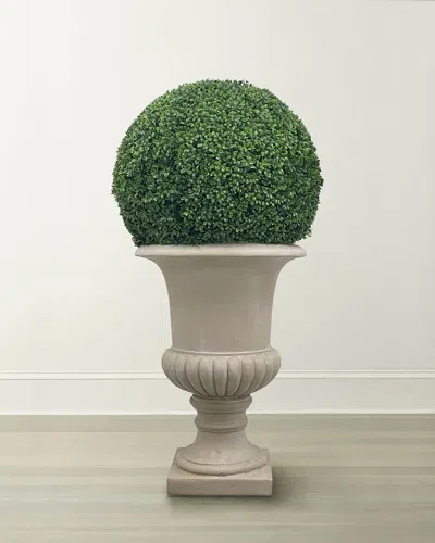Winward Home Boxwood Ball In Urn In Green