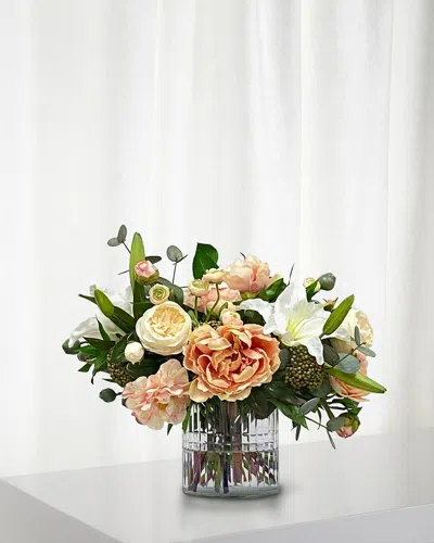 Winward Home Cafe Au Lait Combo In Cut Glass In Peach/green