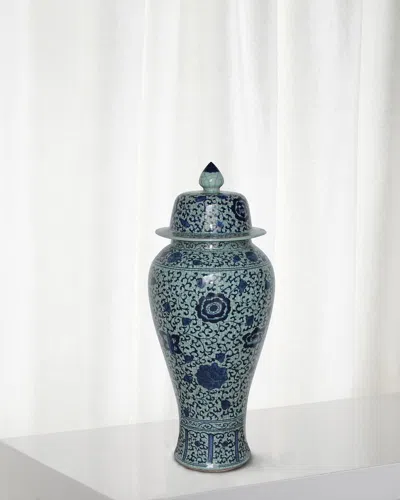 Winward Home Ceramic Jar In Blue