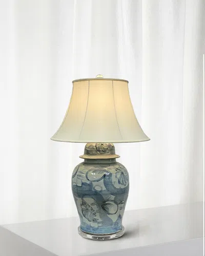 Winward Home Chinoiserie Ceramic Lamp, 25"