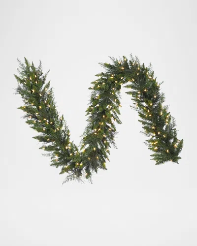 Winward Home Deluxe Mix Pine 6' Pre-lit Garland In Green