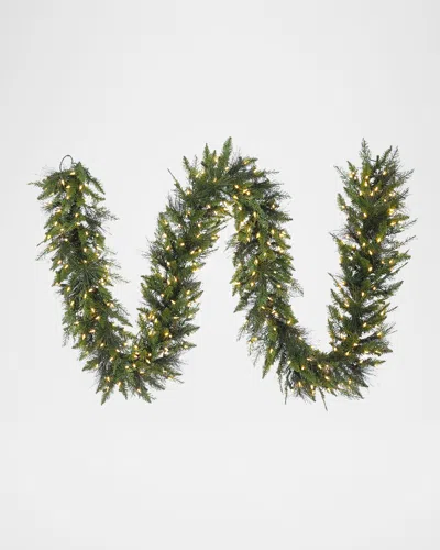 Winward Home Deluxe Mix Pine 9' Pre-lit Garland In Green