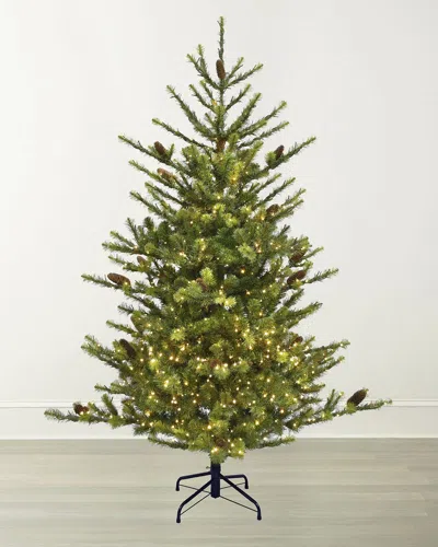 Winward Home Deluxe Village Mix Pine 6 & Apos; Pre-lit Christmas Tree In Green