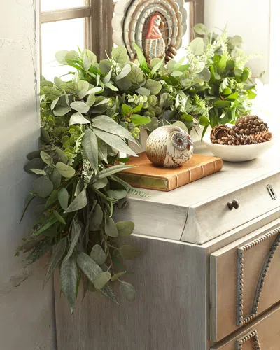 Winward Home Eucalyptus Leaf Garland In Green