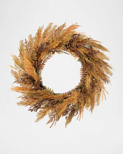 Winward Home Fall Wheat & Fern 30" Wreath