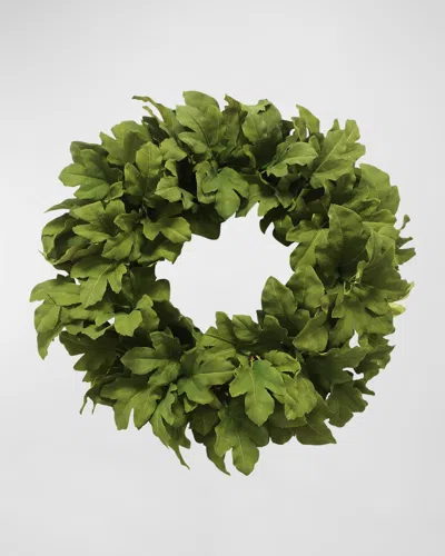 Winward Home Fig Leaf Holiday Wreath In Green