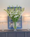 Winward Home Gladiolus In Cut Vase In White