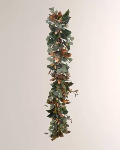 Winward Home Golden Mix Garland 5' In Green