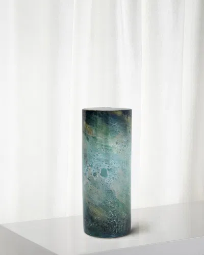 Winward Home Gradient Cylinder Vase In Blue