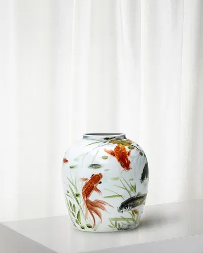 Winward Home Handpainted Fish Pot