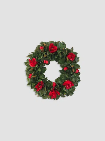Winward Home Holiday Magnolia Mix Wreath In Multi