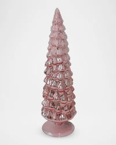 Winward Home Holiday Newness Faux-tree Topiary In Pink