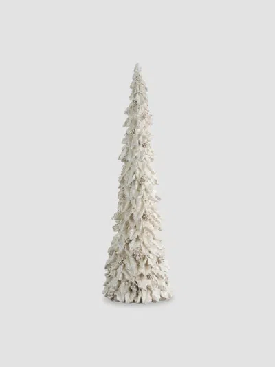 Winward Home Holiday Platinum Holly Tree In White