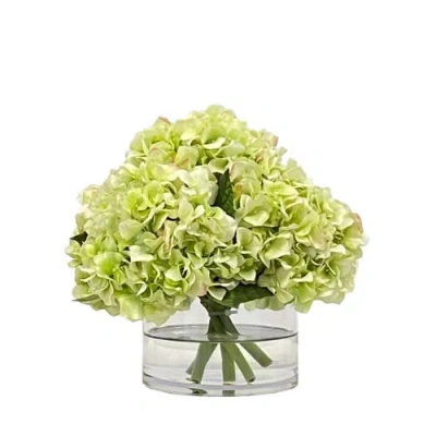 Winward Home Hydrangea In Vase In Green