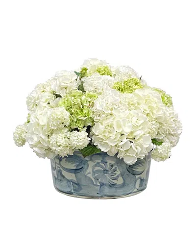 Winward Home Hydrangea Mix In Ceramic Pot In Multi